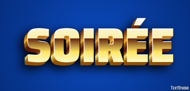 Soirée Efecto de Texto