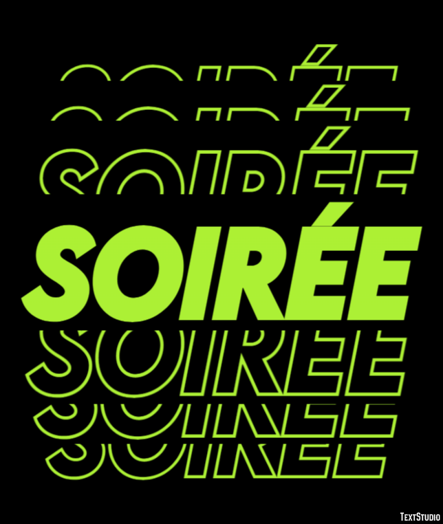 Soirée Effetto testo