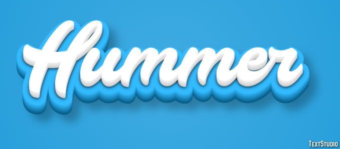 Hummer Effet de texte