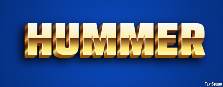 Hummer Effet de texte