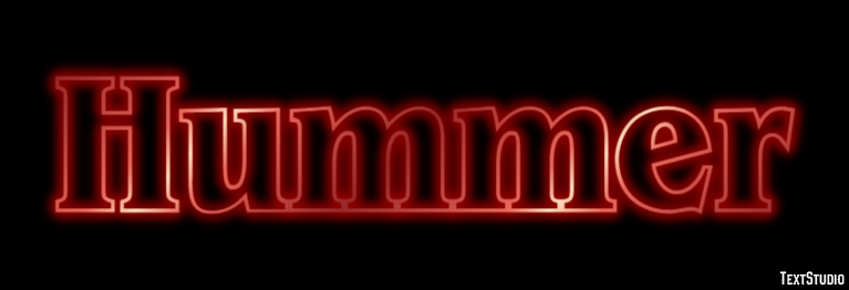 Hummer Effet de texte