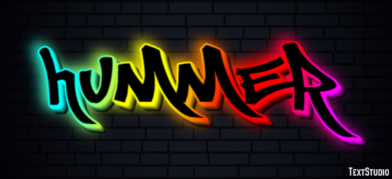 Hummer Effet de texte