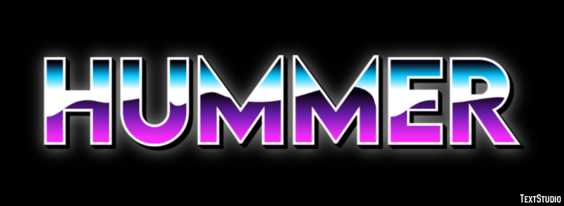 Hummer Effet de texte