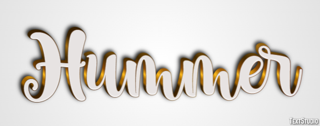 Hummer Effet de texte