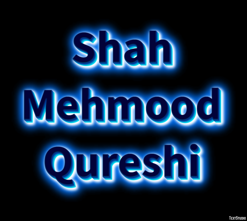 Shah Mehmood Qureshi Tekst Effect