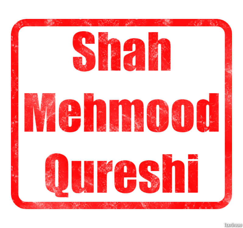 Shah Mehmood Qureshi Efeito de texto