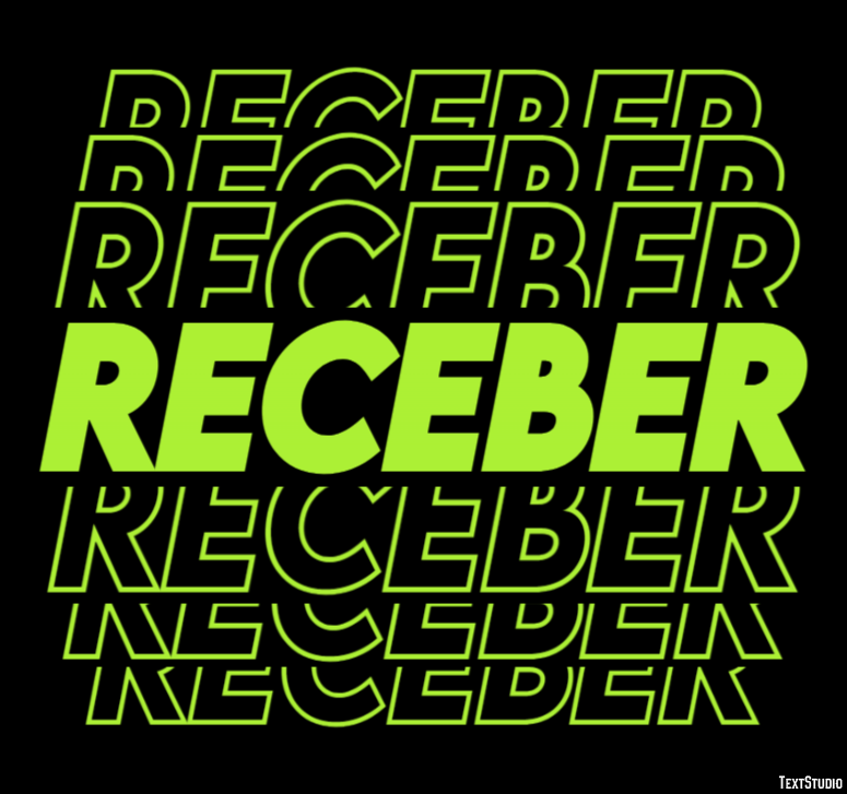 Receber Texteffekt