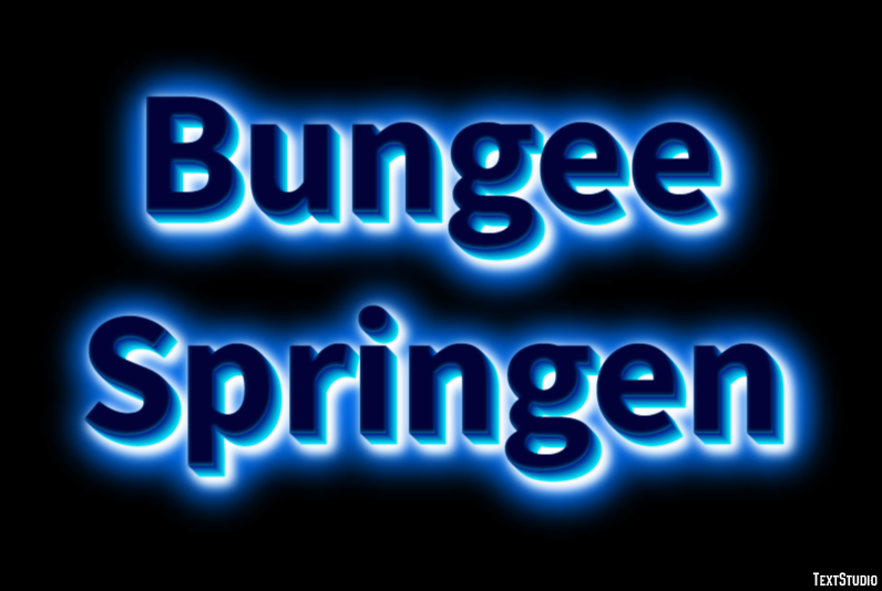 Bungee Springen Effet de Texte