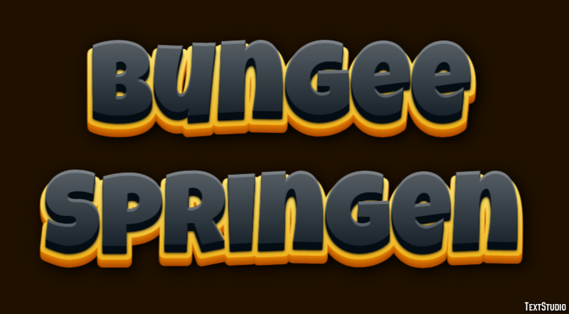 Bungee Springen Effet de texte