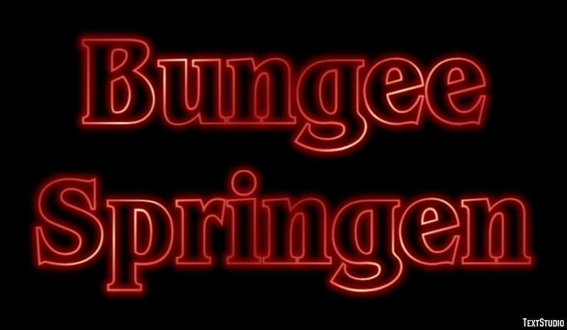 Bungee Springen Effet de texte