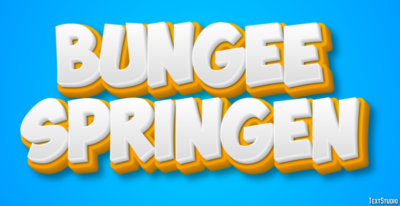 Bungee Springen Effet de texte
