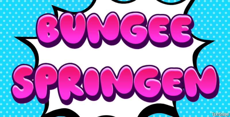 Bungee Springen Effet de texte