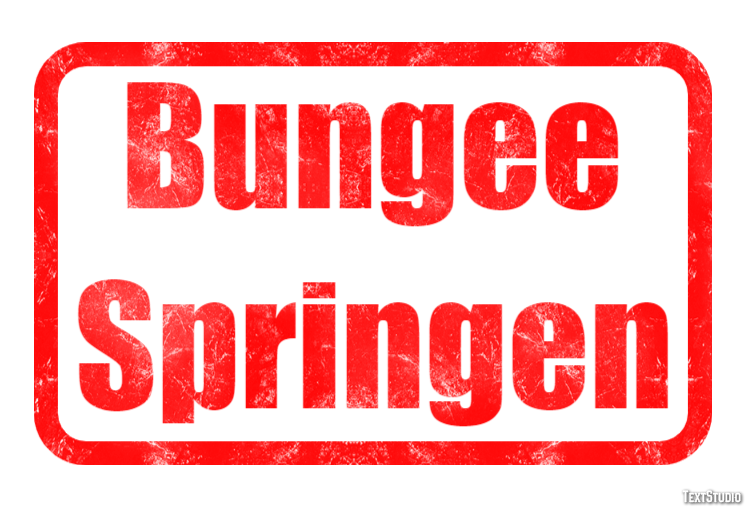 Bungee Springen Effet de texte