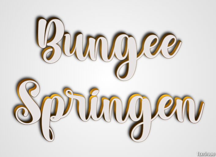 Bungee Springen Effet de texte