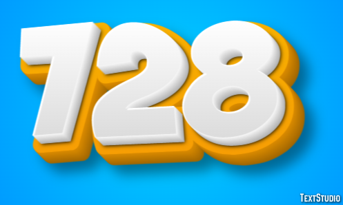 728 Efeito de texto