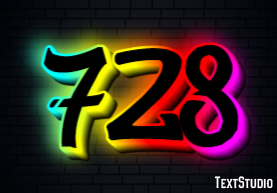 728 Efeito de texto