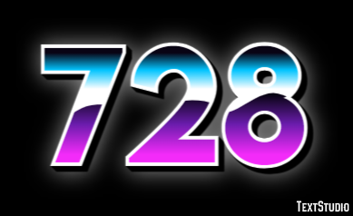 728 Efeito de texto