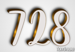 728 Efeito de texto