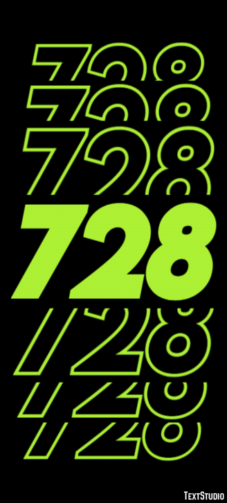 728 Text effect