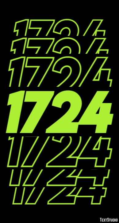 1724 Efekt tekstowy