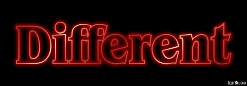 Different Text effect