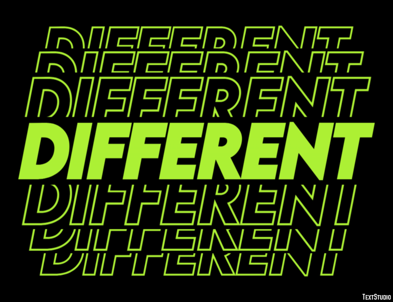 Different Text Effect