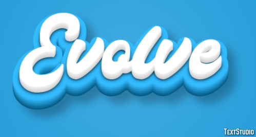 Evolve Text Effect