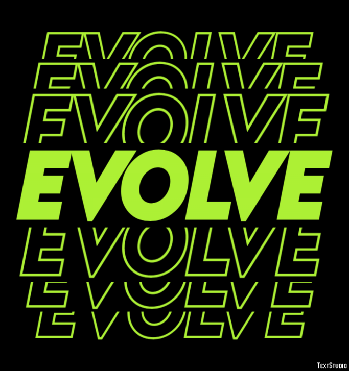 Evolve Text effect