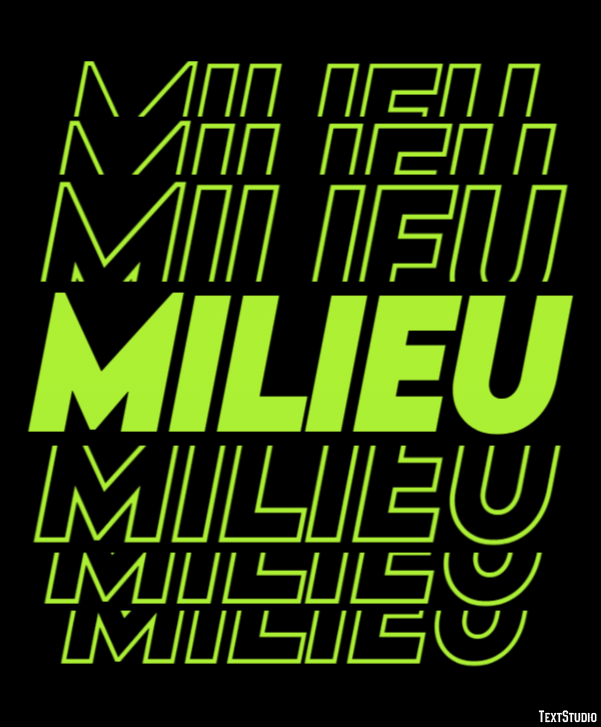 Milieu Texteffekt
