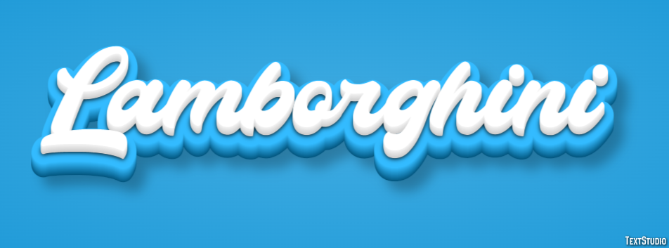 Lamborghini Text Effect