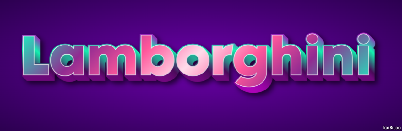 Lamborghini Text Effect