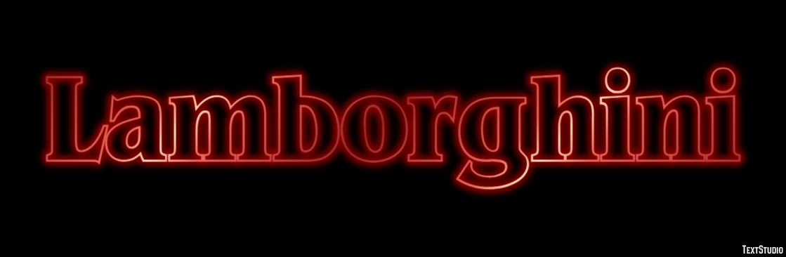 Lamborghini Text Effect