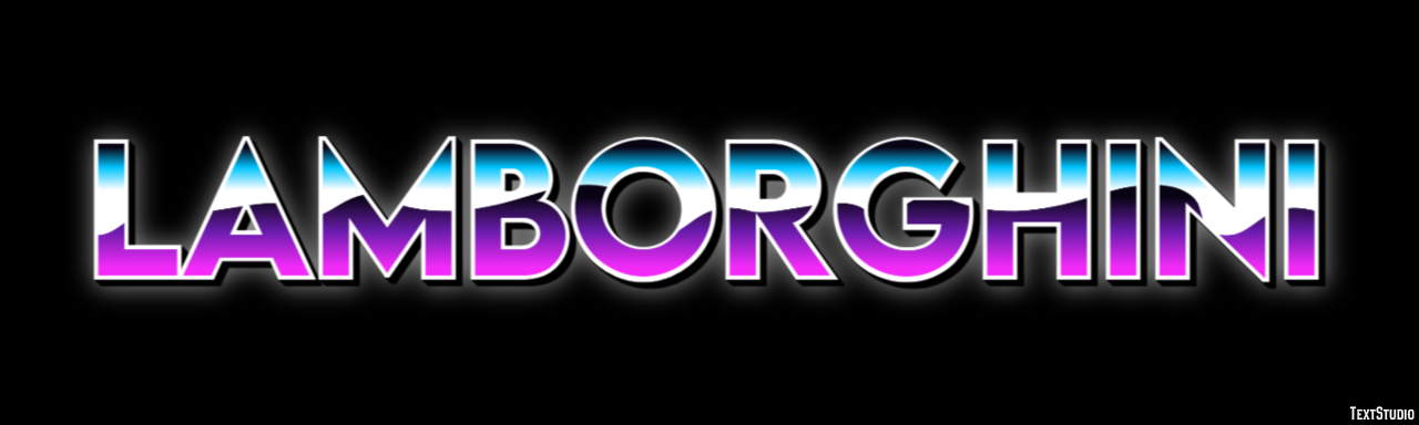 Lamborghini Text Effect