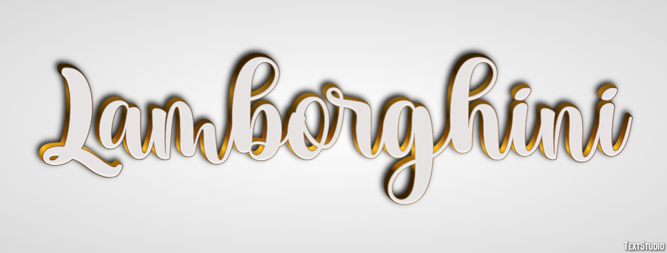 Lamborghini Text Effect