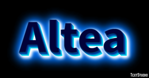 Altea Efekt tekstowy