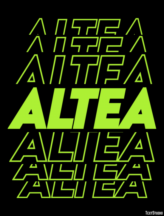 Altea Efekt tekstowy