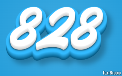 828 Texteffekt