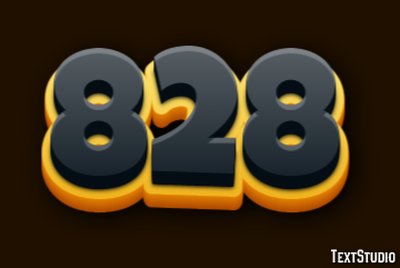 828 Texteffekt