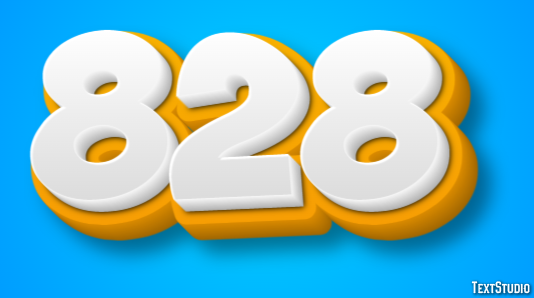 828 Texteffekt