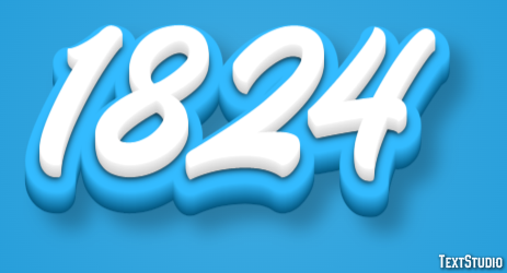 1824 Text Effect