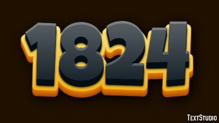 1824 Text Effect