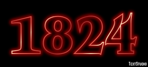 1824 Text effect