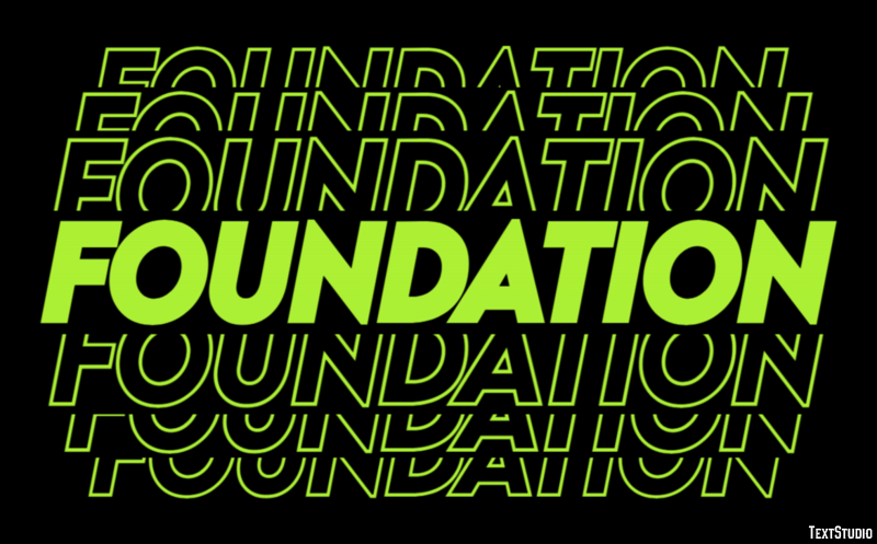 Foundation Effetto testo