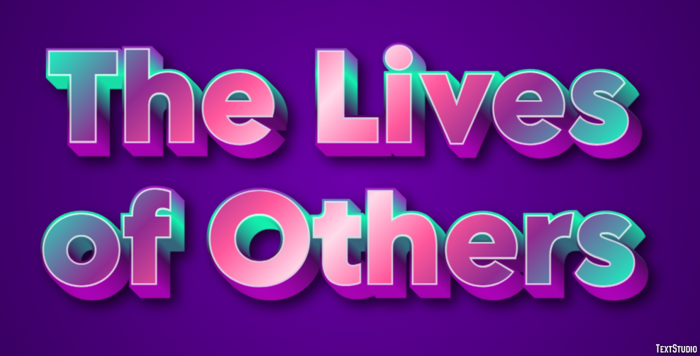 The Lives of Others Text effect