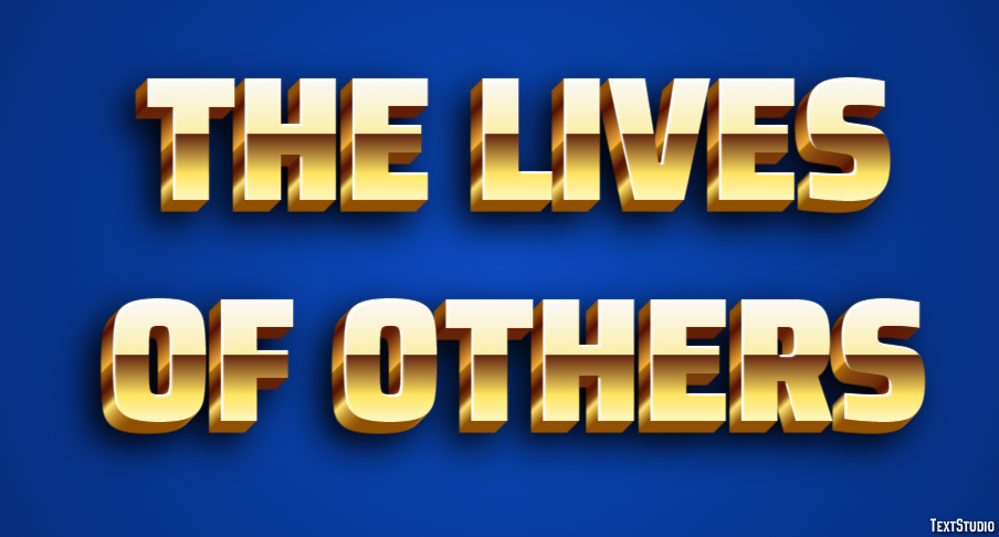The Lives of Others Text effect