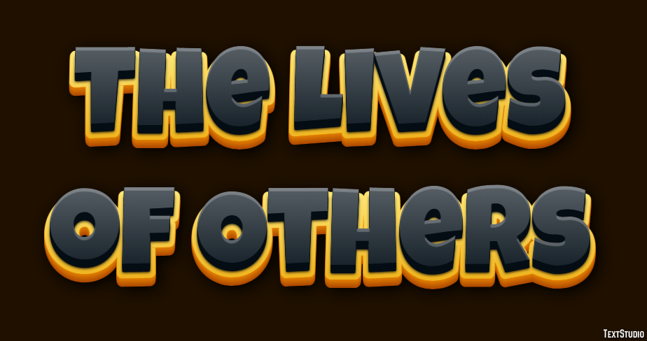 The Lives of Others Text effect