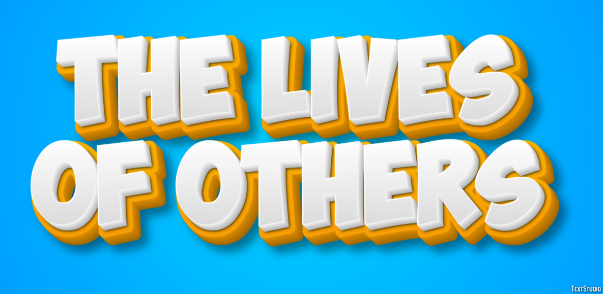 The Lives of Others Text effect