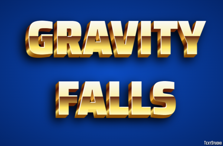 Gravity Falls Text Effect