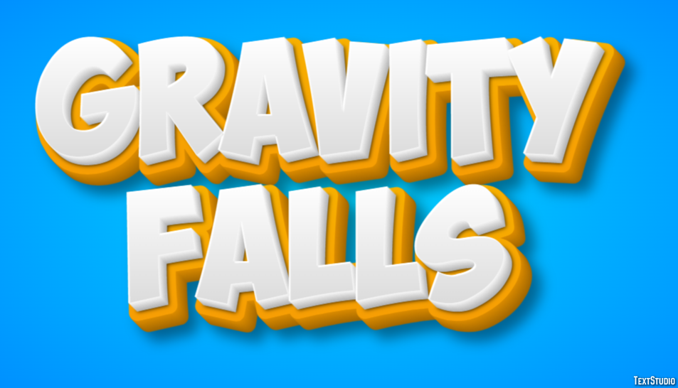 Gravity Falls Effetto testo