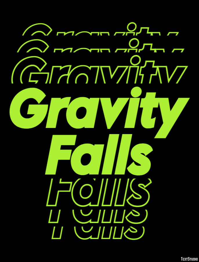 Gravity Falls Text Effect